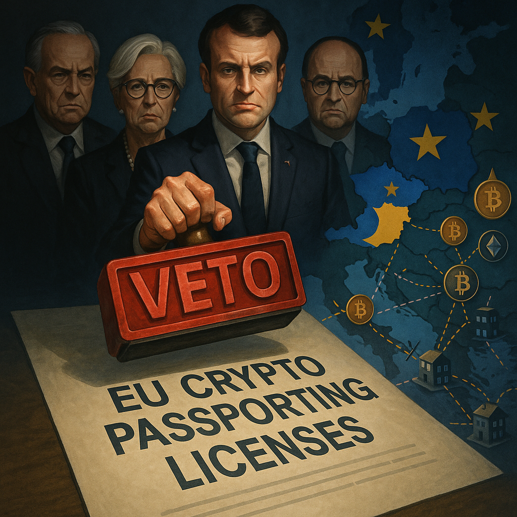 French authorities are reportedly preparing a veto on so-called passporting licenses for crypto companies in an effort to undermine EU-wide crypto regulations.