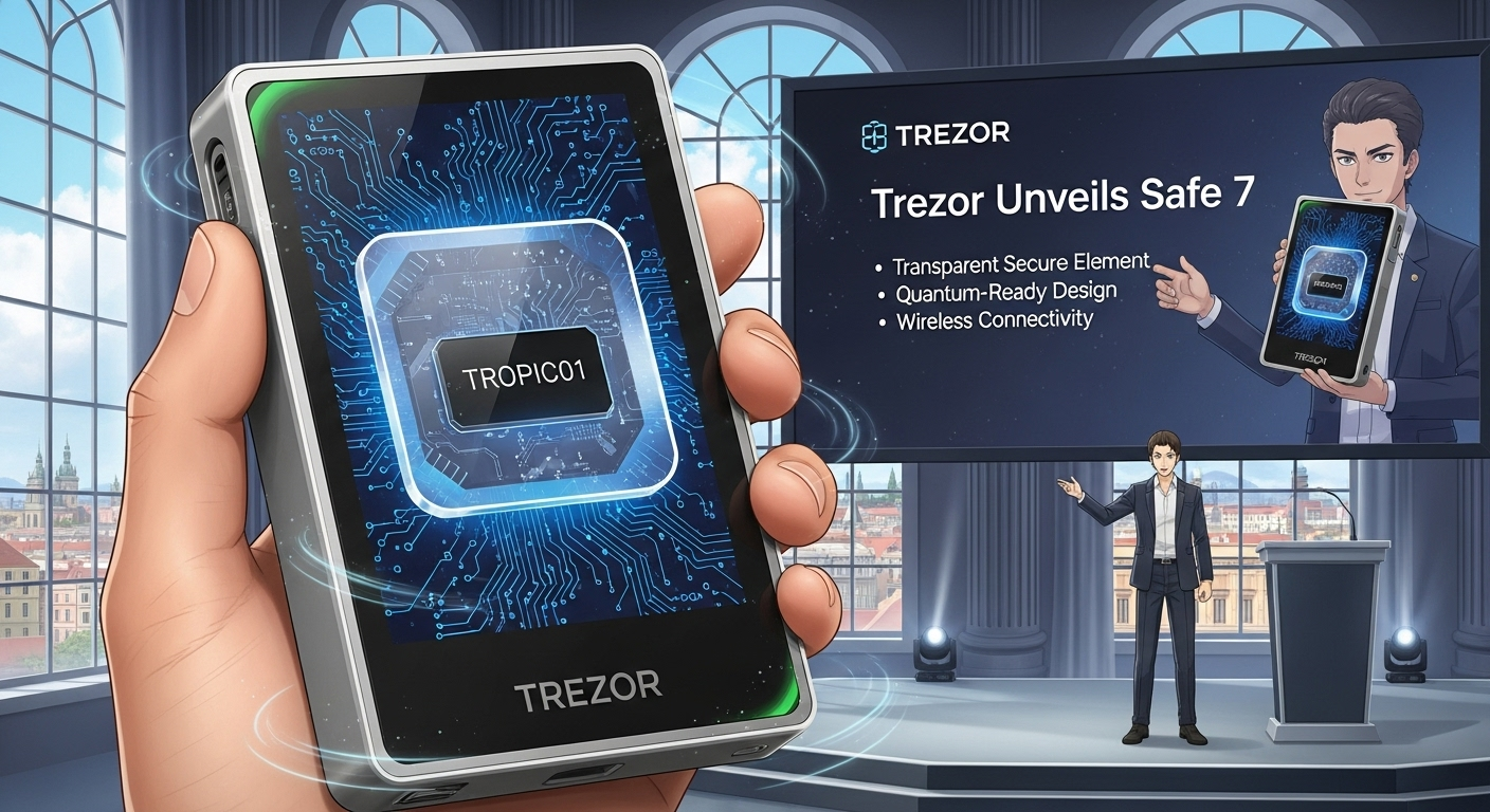 Trezor Unveils Safe 7: The First Hardware Wallet with a Transparent Secure Element and Quantum-Ready Design