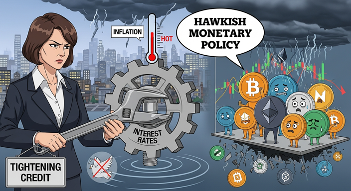 What Hawkish Monetary Policy Means for Cryptocurrencies and the Economy